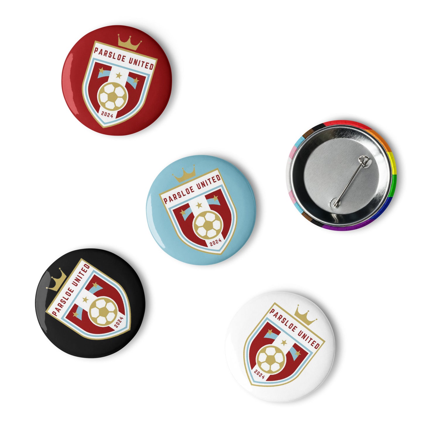 Set of pin buttons (Parsloe United FC)